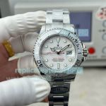 N+ Factory Swiss 3235 Rolex Yacht-Master White Face 40mm Stainless Steel Replica Watch 